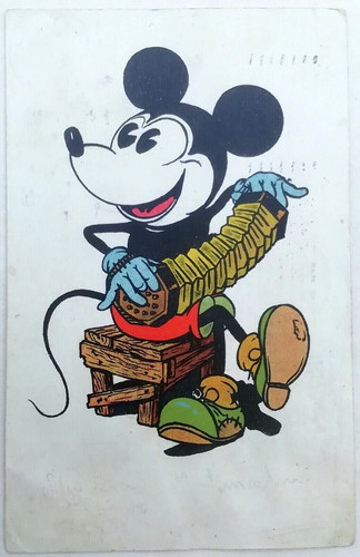 Mickey mouse first postcard - mouse,